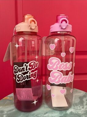 PARIS HILTON - 64oz Water Bottle Set x2 - NEW